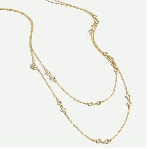 J. Crew crystal and gold necklace NWT